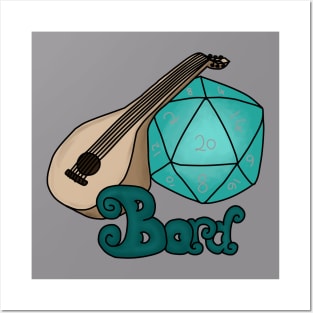 Bard d20 dice Posters and Art